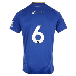 Camiseta Fútbol Leicester City Ndidi #6 2024-25 Primera Equipación Hombre